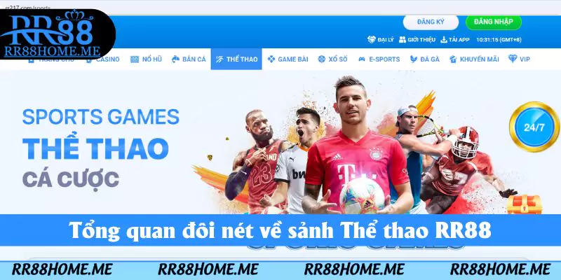 Thể Thao RR88 - Cá Cược Chuyên Nghiệp Nhận Thưởng Lớn 1 Tổng quan đôi nét về sảnh Thể  thao RR88